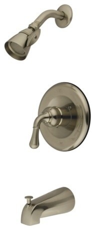 Kingston Brass Tub and Shower Faucet, Trim Only, Brushed Nickel