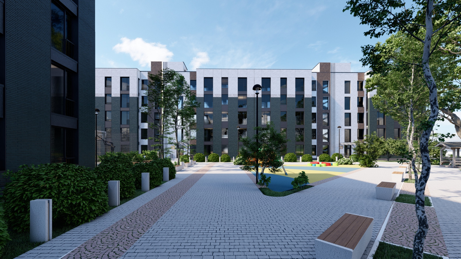 Многоэтажный жилой комплекс в г. Атырау