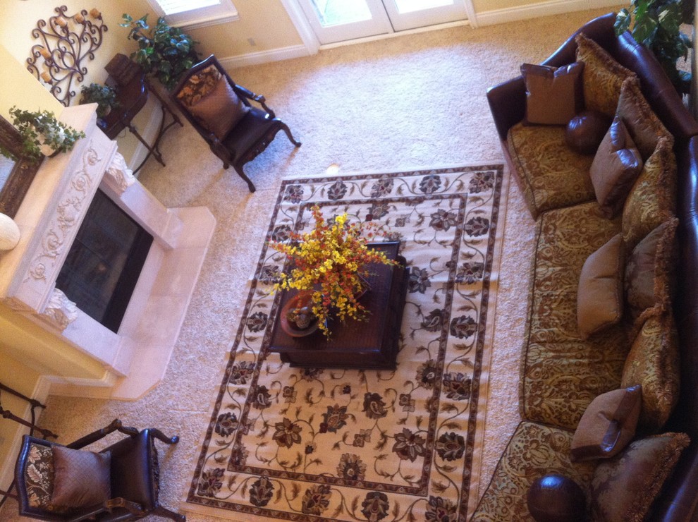 This is an example of a mediterranean living room in Sacramento.