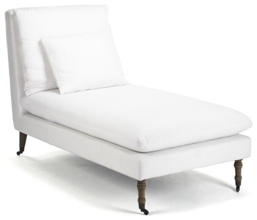 Off White Chaise Lounge Corey Casters Beach Style Indoor Off White Chaise Lounge Corey Casters