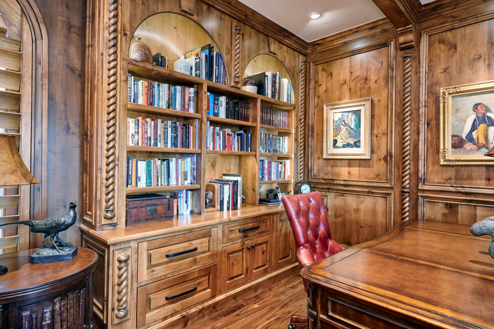 Custom paneling and cabinets