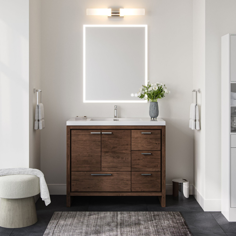 Cerrin Bath Vanity, Rosewood, 42