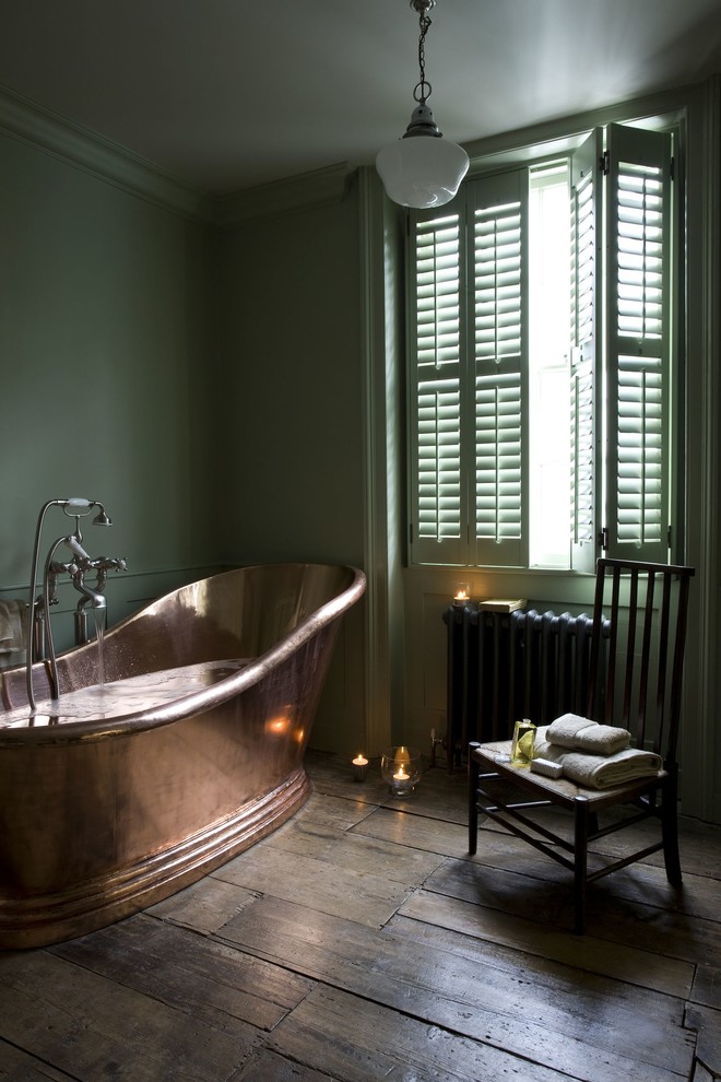 Design ideas for an eclectic bathroom in Sussex.