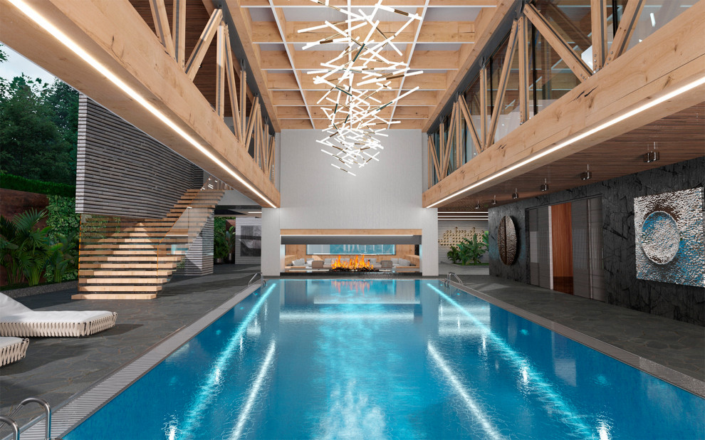 Дом парящий над  рельефом 2700 м2