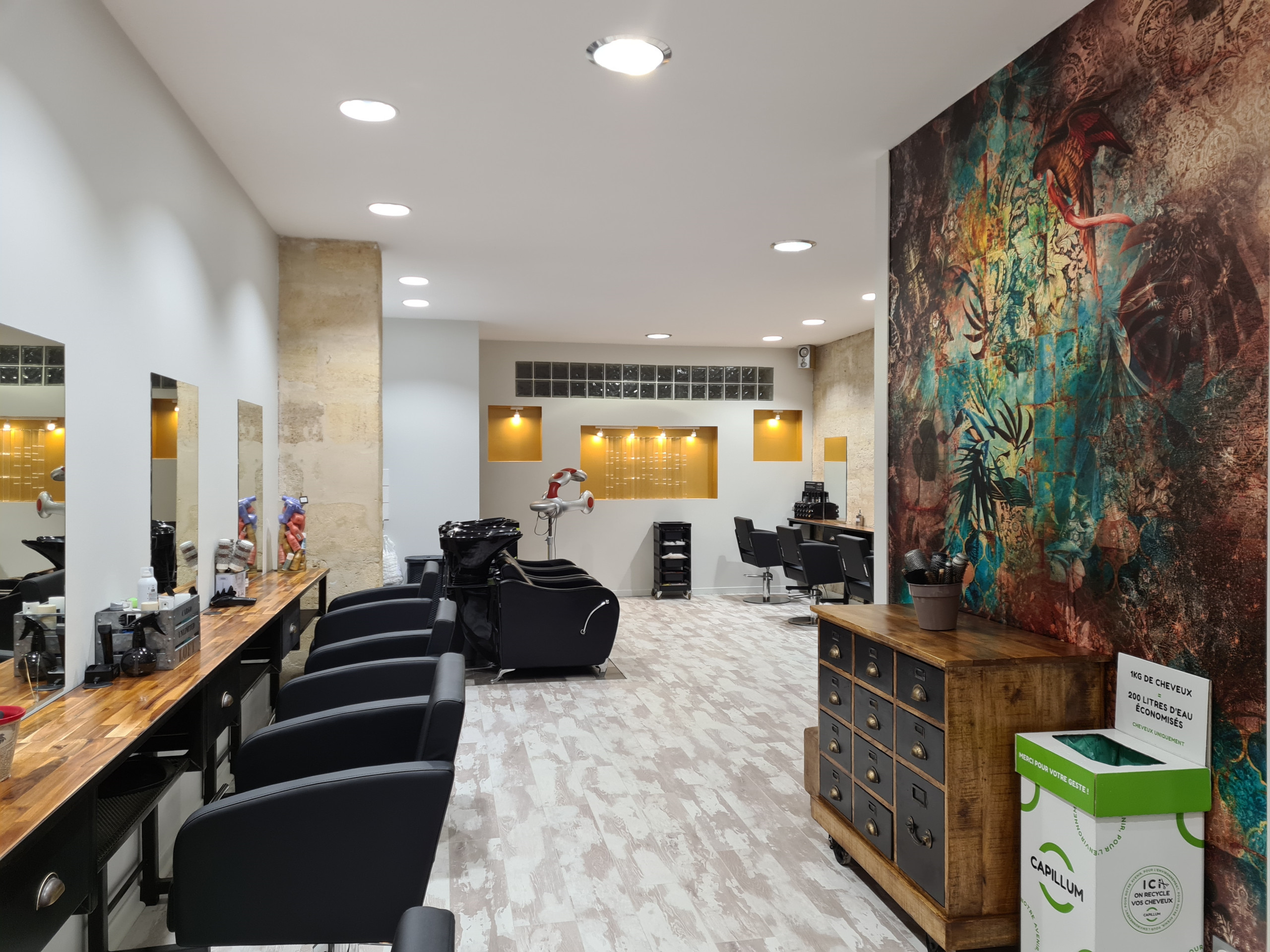 Relooking d'un salon de coiffure