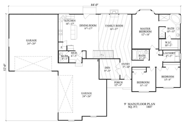 Space Planning Services transitional-interior-elevation