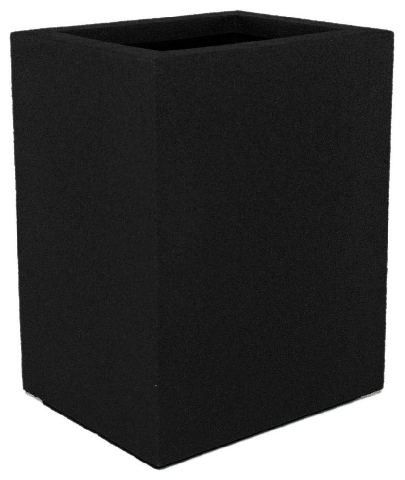 Perth Outdoor Column Planter, Black