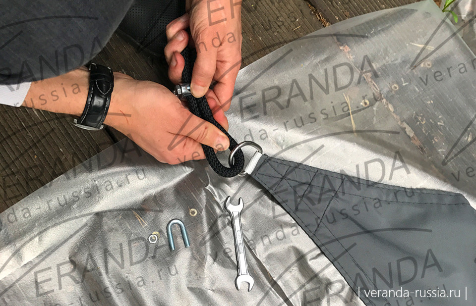 Теневые паруса для зоны отдыха на загородном участке