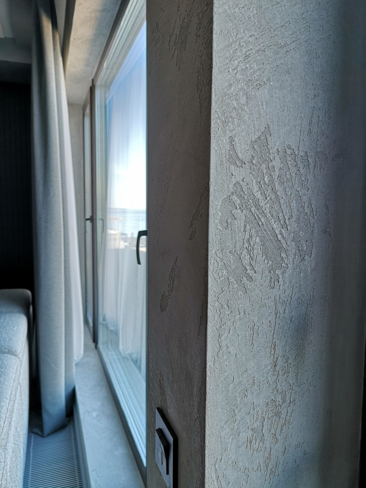 Частный дом на берегу залива. Отделка декоративной штукатуркой