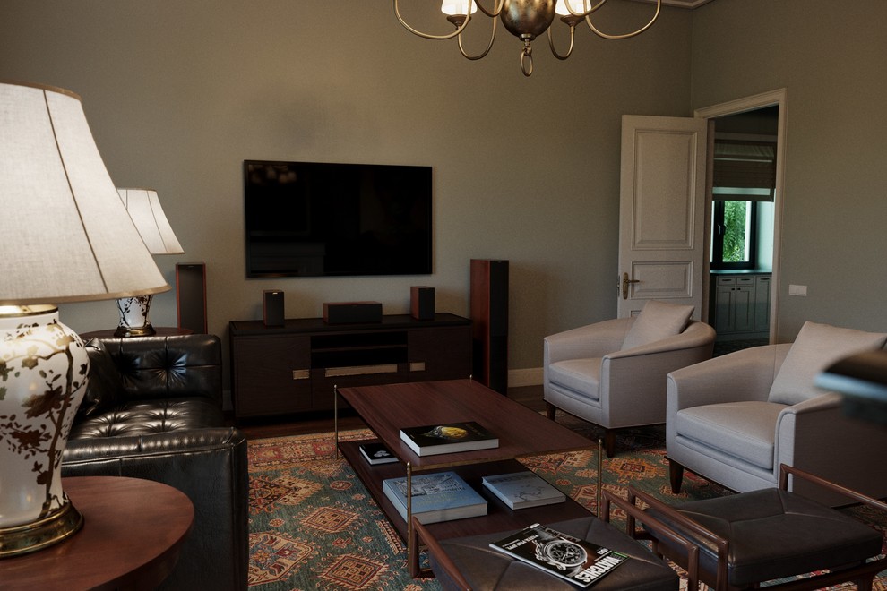 Дизайн-проект загородного дома в стиле Тиффани