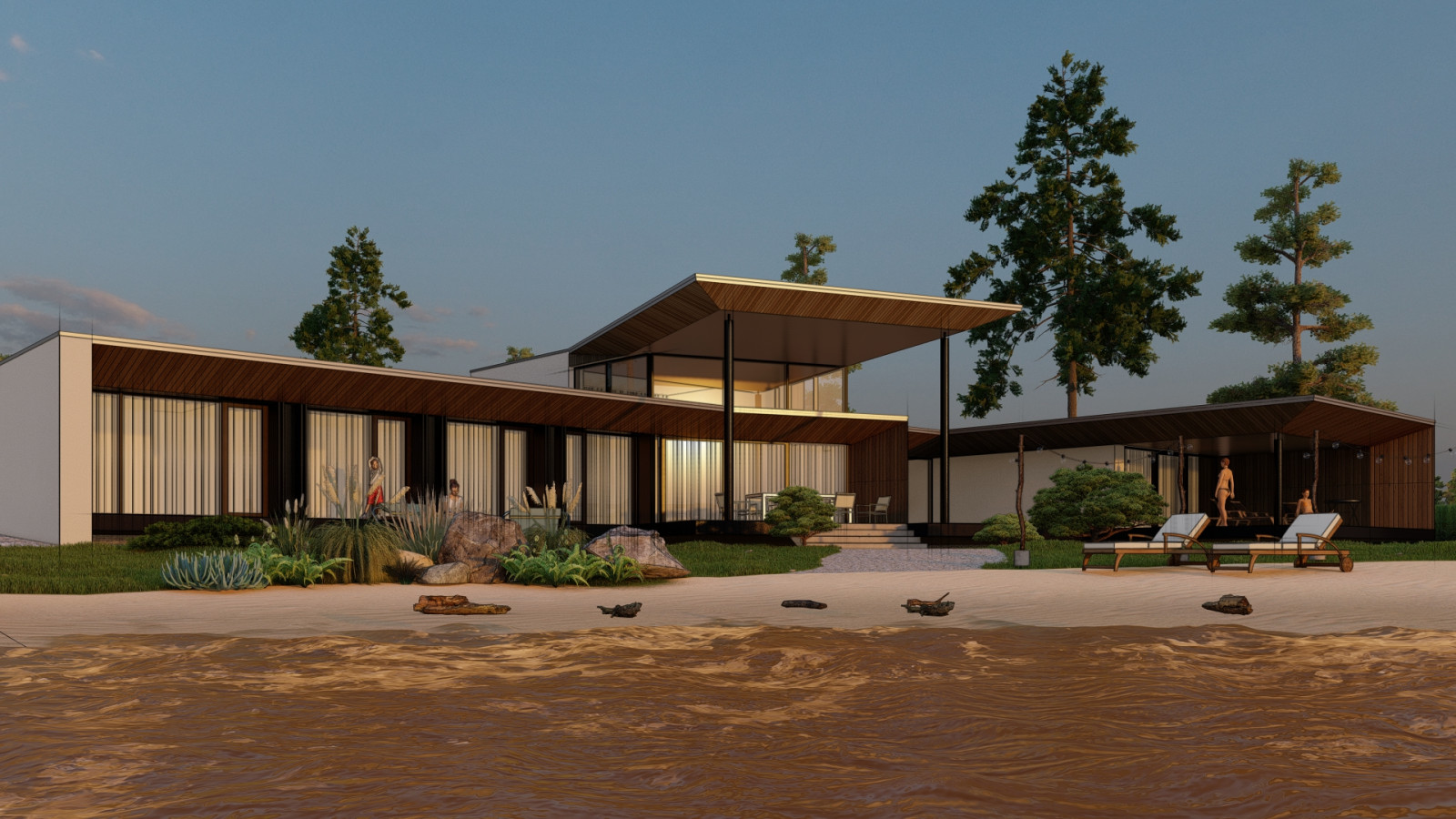 Роскошная дача на реке Мёша