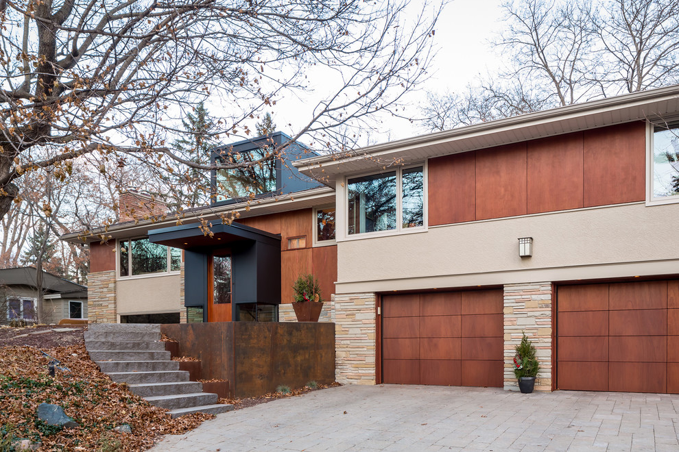 This is an example of a contemporary exterior in Minneapolis.