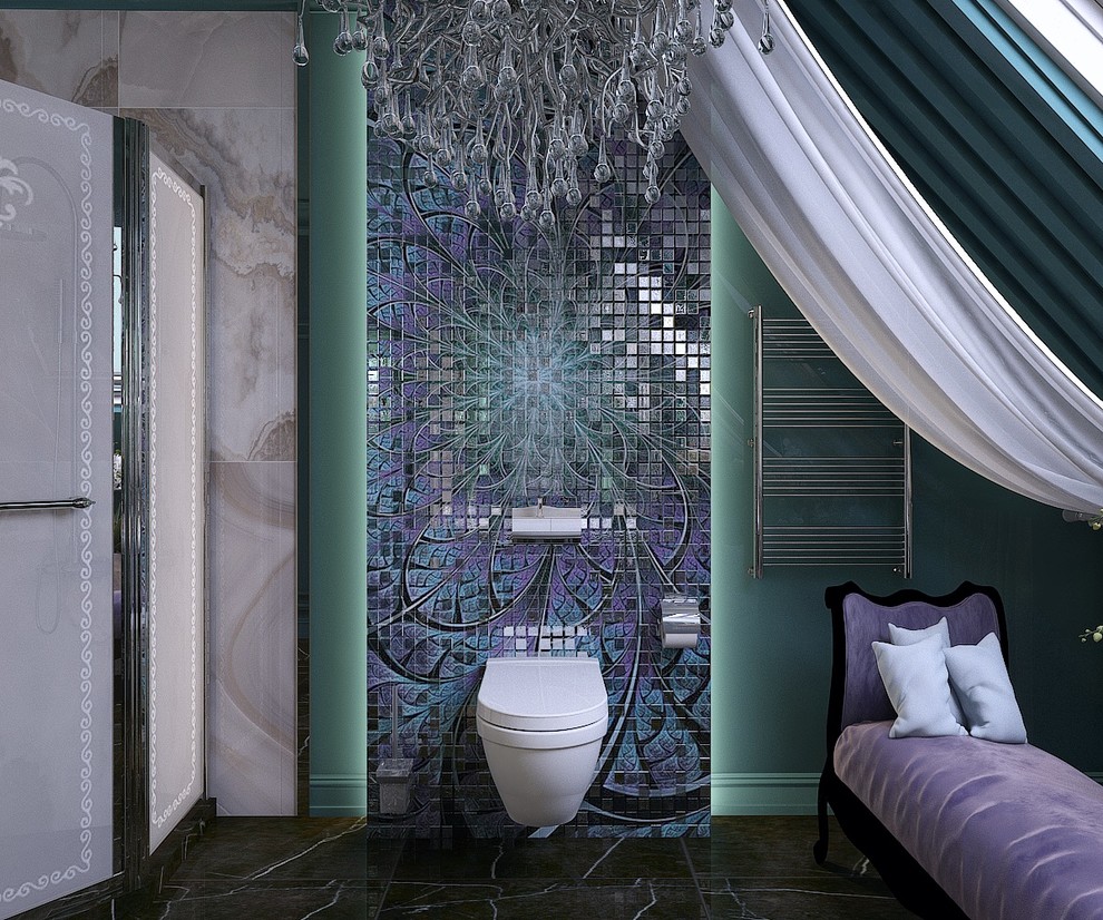 Ванная комната 2 этаж в частном домовладении в стиле арт-деко (г.Пятигорск)