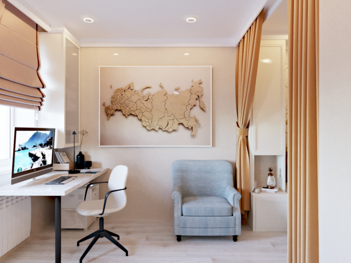 Карамелька. Кухня-Гостиная.