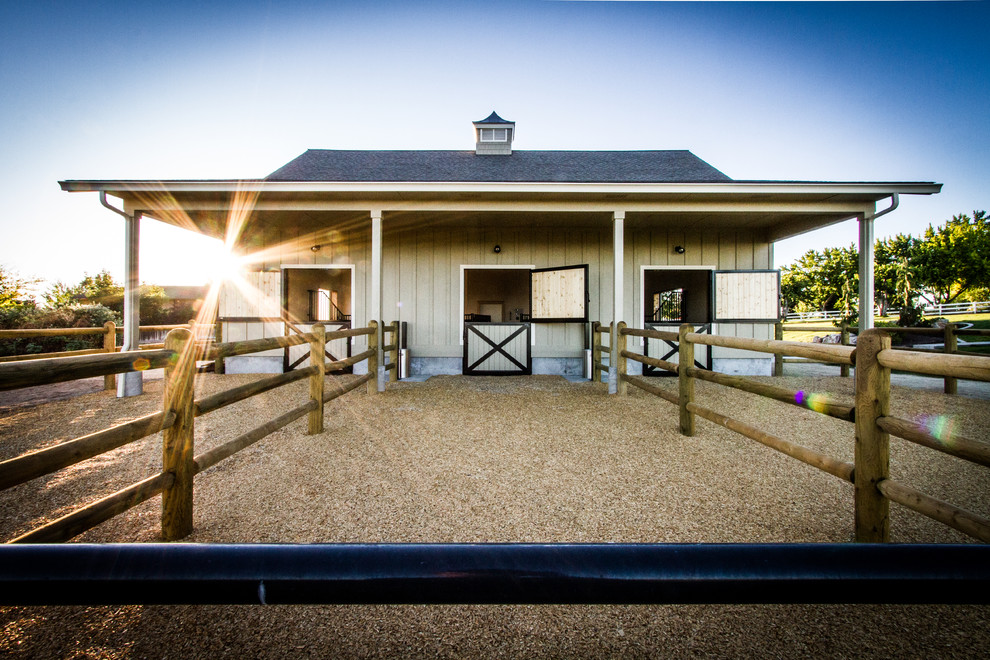 Inspiration for a country shed and granny flat in Boise.