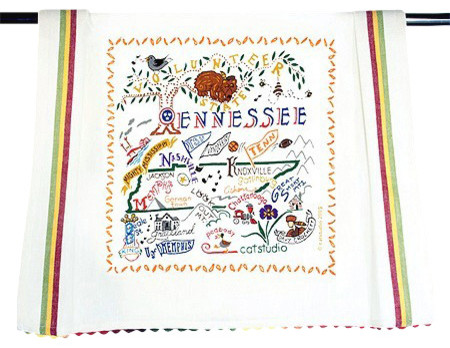 Tennessee State Dish Towel by Catstudio