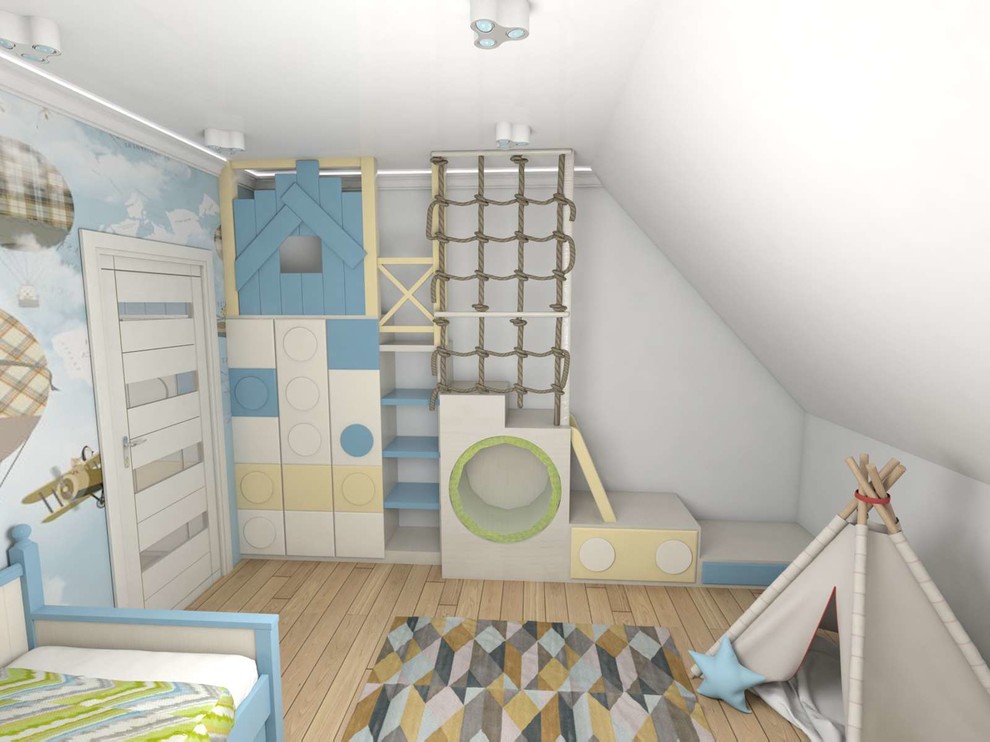 детская комната в мансарде