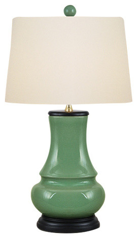 Celadon Porcelain Table Lamp, East Enterprises Table Lamps