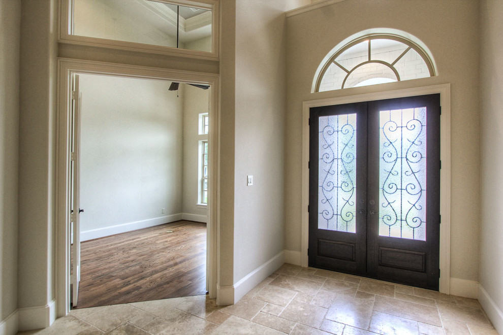 Inspiration for a transitional entryway remodel in Houston