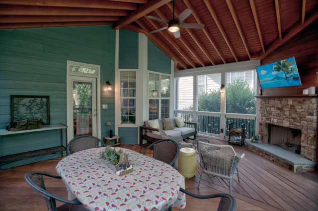 Zawacki Hardwood Porch Interior 3 american-traditional-veranda