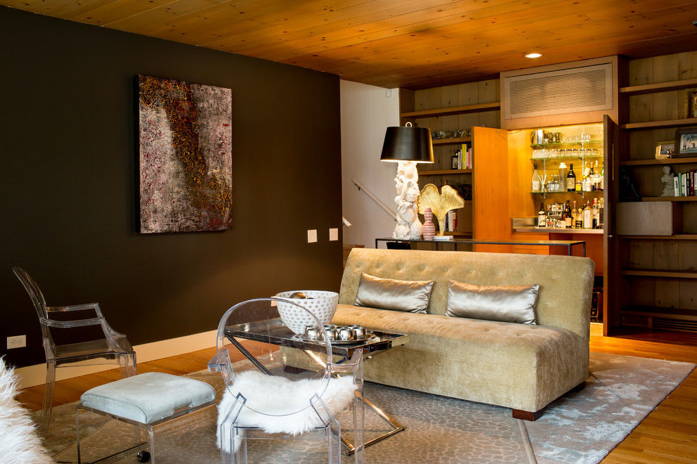 Minimalistic Mid Century - Midcentury - Home Bar - Chicago - by VARA ...