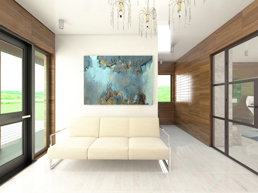 Дом "Куб" в стиле минимализм.