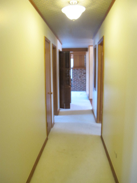 Example of a transitional home design design in Denver