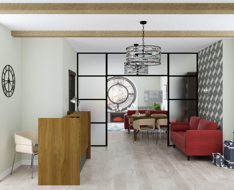 Лаундж хостела в исторической части Санкт-Петербурга