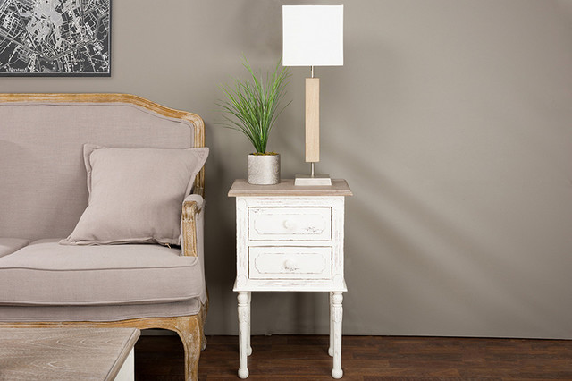 Urban Designs Paris Traditional French Accent Nightstand - Farmhouse ...