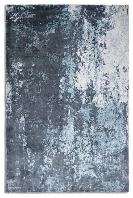 Impressions Rectangular Funky Rug, Grey Blue, 150x230 cm