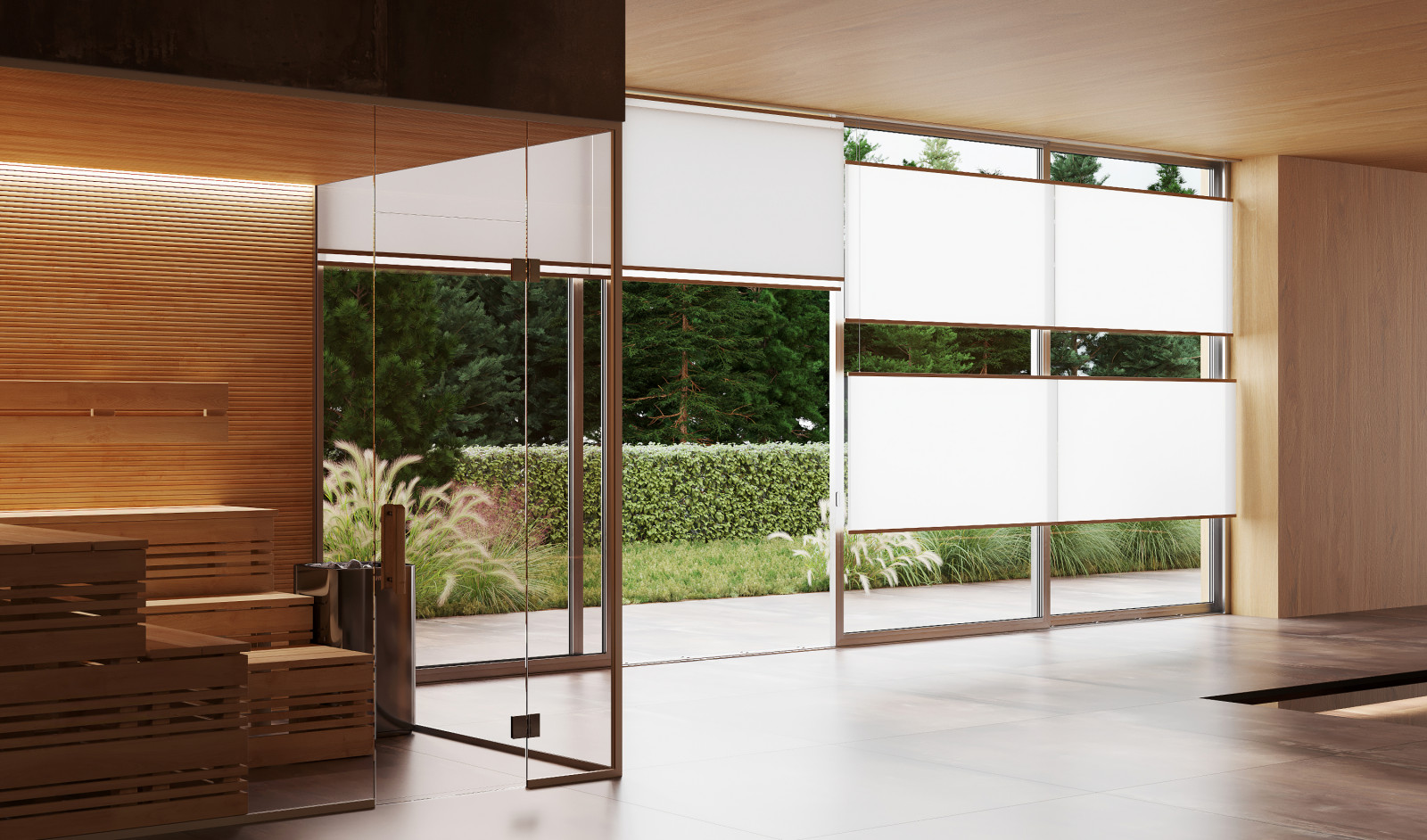 Бассейн в загородном доме