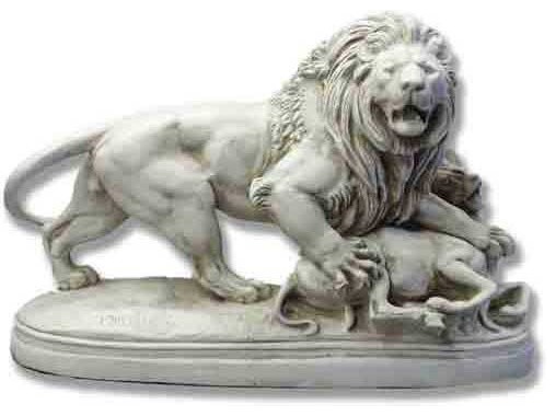 lion and the lamb statue