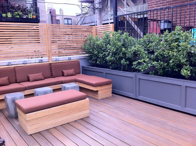Planters contemporary-terrace