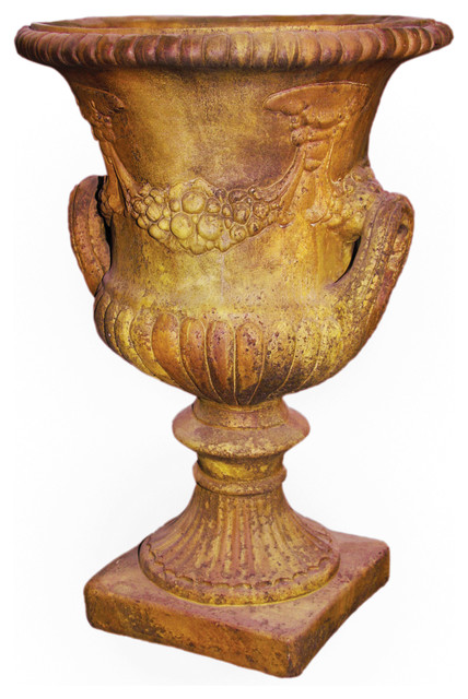 Cadmus Decorative Urn With Handles