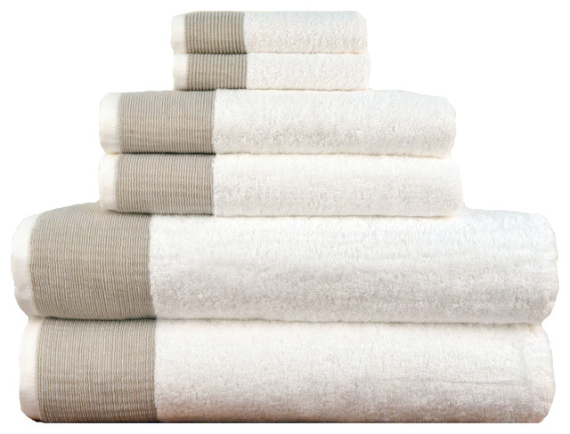 Venice Luxury Towels Set Made In Turkey Transitional Bath Venice Luxury Towels Set Beige Transitional Bath
