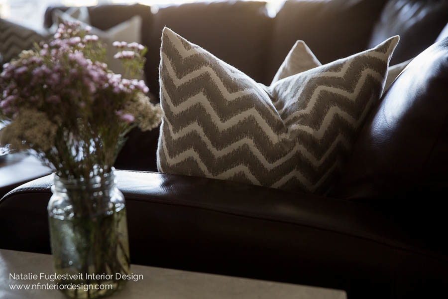 Transitional home design photo in Calgary