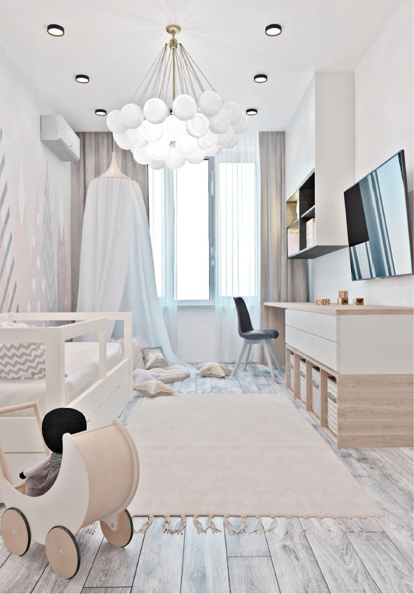 Дизайн 2 комнатной квартиры в стиле современного минимализма