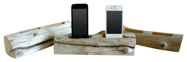 Driftwood 2-Phone Docking Station, Samsung Galaxy S4/S5 and Samsung Galaxy S4/S5