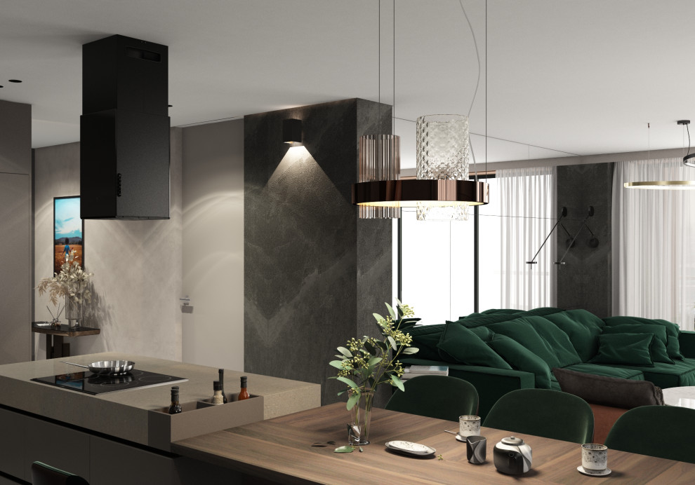 Современный хай тек. Пентхаус в Городе К.