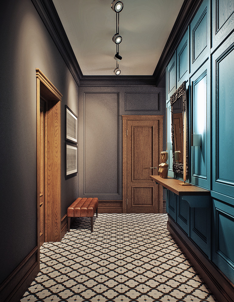 Квартира в темном лофте