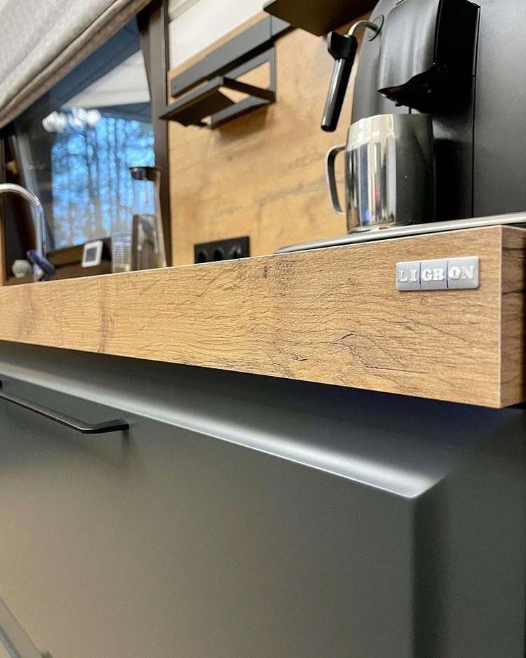 Гармоничное сочетание фасадов Latte и Prestige Deco