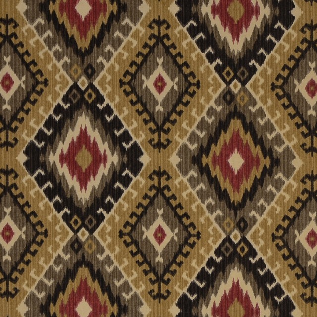 Navajo Brown Ethnic Print Upholstery Fabric Southwestern