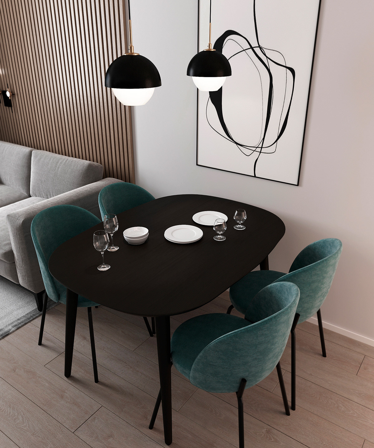 Дизайн интерьера двухкомнатной квартиры