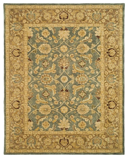 Anatolia Area Rug Rectangle Blue Brown 11 X17