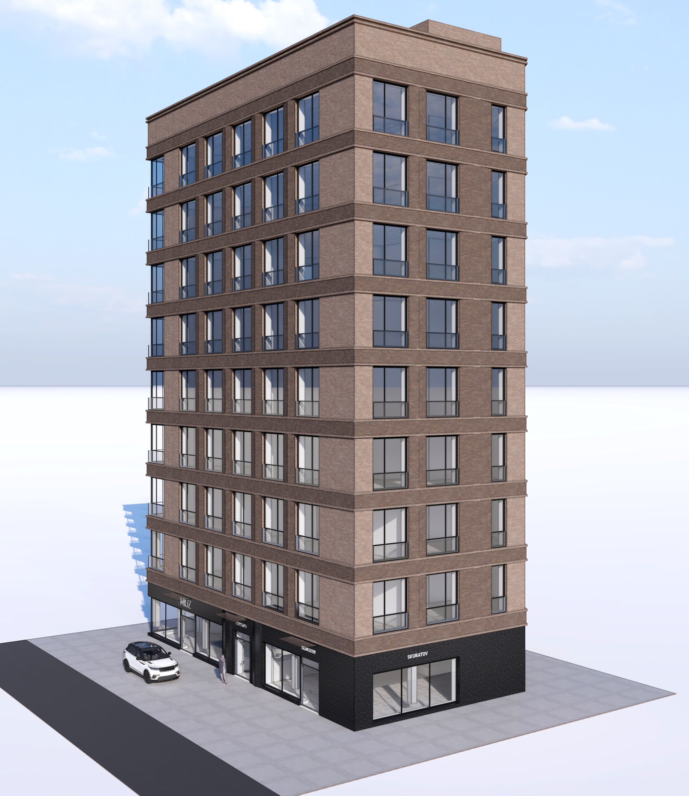 Эскизные предложения жилого дома на Серебрянической набережной. Москва