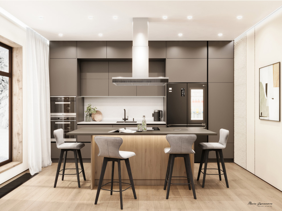 Дизайн-проект дома с камином