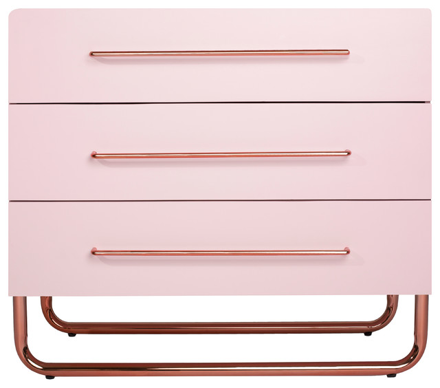 Emelia Kids Change Table Dresser Blush Pink Modern Kids