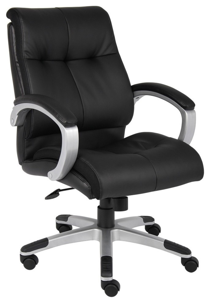 Boss Chairs Boss BOSSB8776xx Double Plush Mid Back Executive Chair