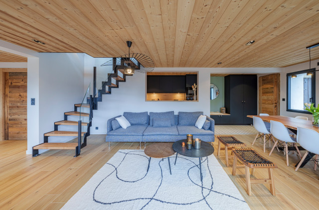 Chalet Alpea rustik-vardagsrum