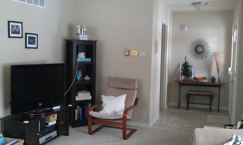 L-shaped living room/dining room suggestions?